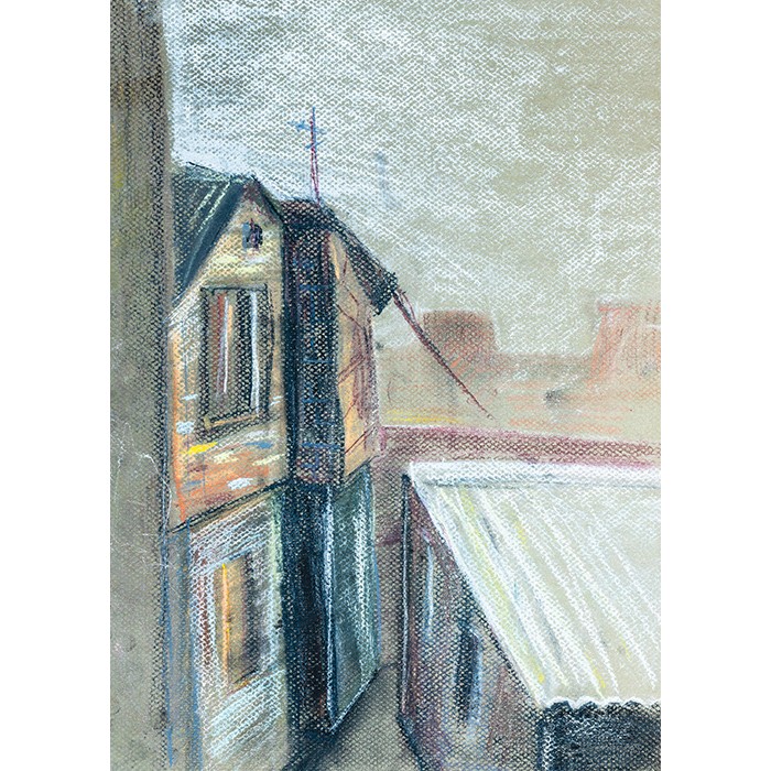 Πίνακας Etalbond Ζωγραφικής – Neighbour Houses