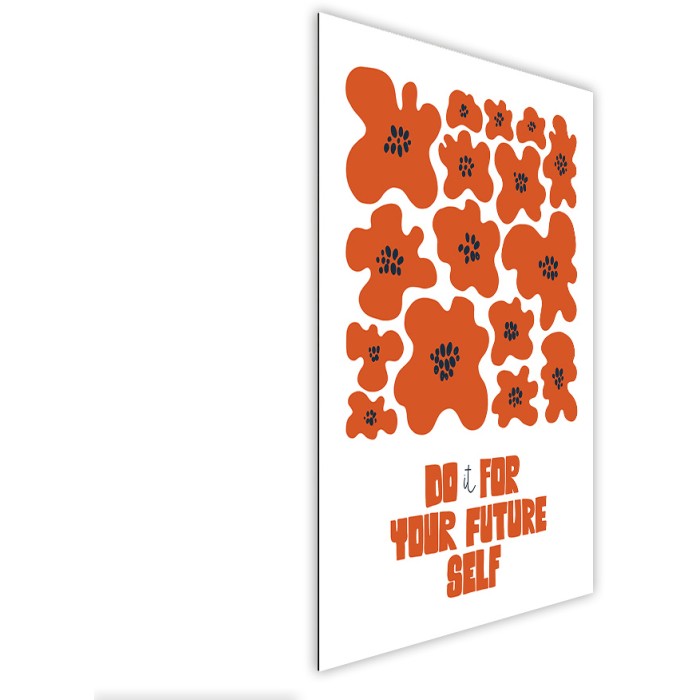 Πίνακας Etalbond Μοντέρνος πλάι – Orange Flowers