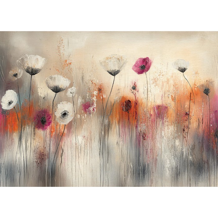 Πίνακας Κόντρα Πλακέ Ζωγραφική - Flowers
