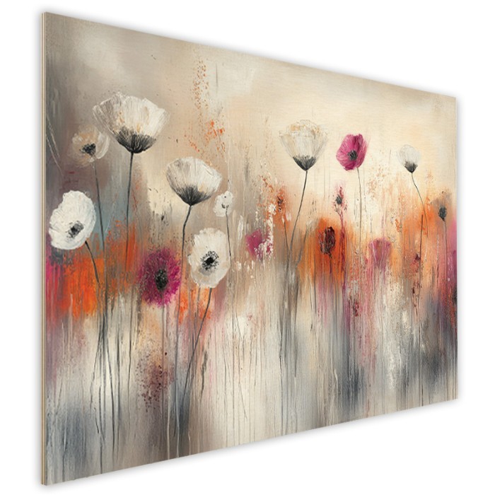Πίνακας Κόντρα Πλακέ Ζωγραφική πλάι - Flowers Πίνακας Κόντρα Πλακέ Ζωγραφική πλάι - Flowers