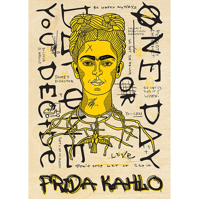 Πίνακας Κόντρα Πλακέ Ζωγραφική - Frida