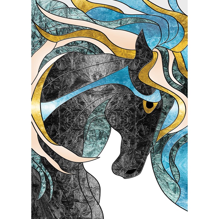 Πίνακας Κόντρα Πλακέ Art - Abstract Horse Πίνακας Κόντρα Πλακέ Art - Abstract Horse