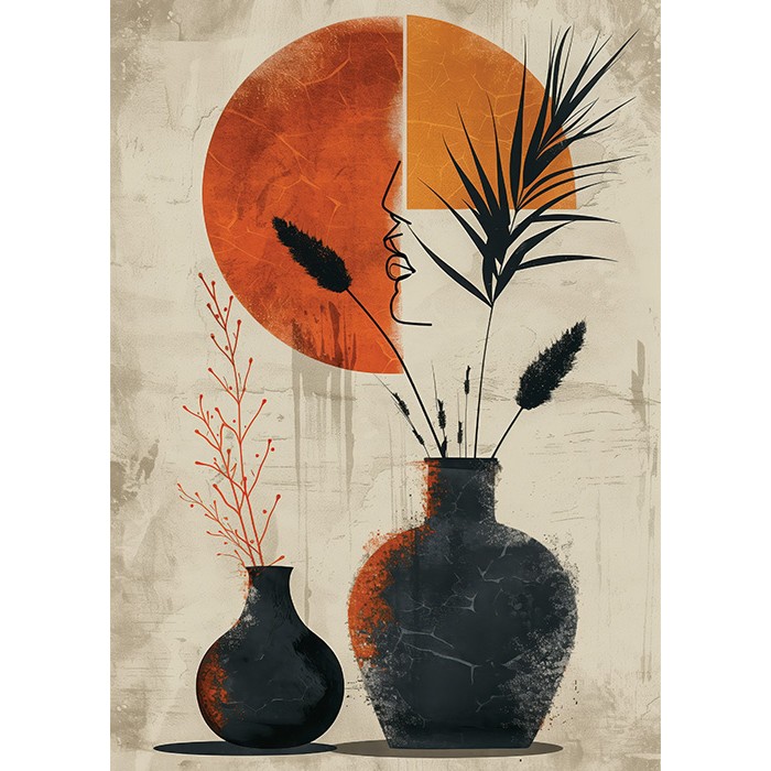 Πίνακας Κόντρα Πλακέ Art - Summer Flower Vase