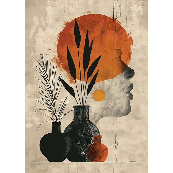 Πίνακας Κόντρα Πλακέ Art - Summer Art Woman