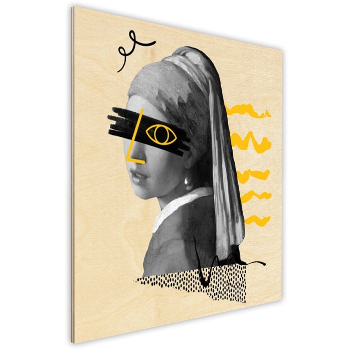 Πίνακας Κόντρα Πλακέ Art πλάι - Art Girl With Earring Πίνακας Κόντρα Πλακέ Art πλάι - Art Girl With Earring