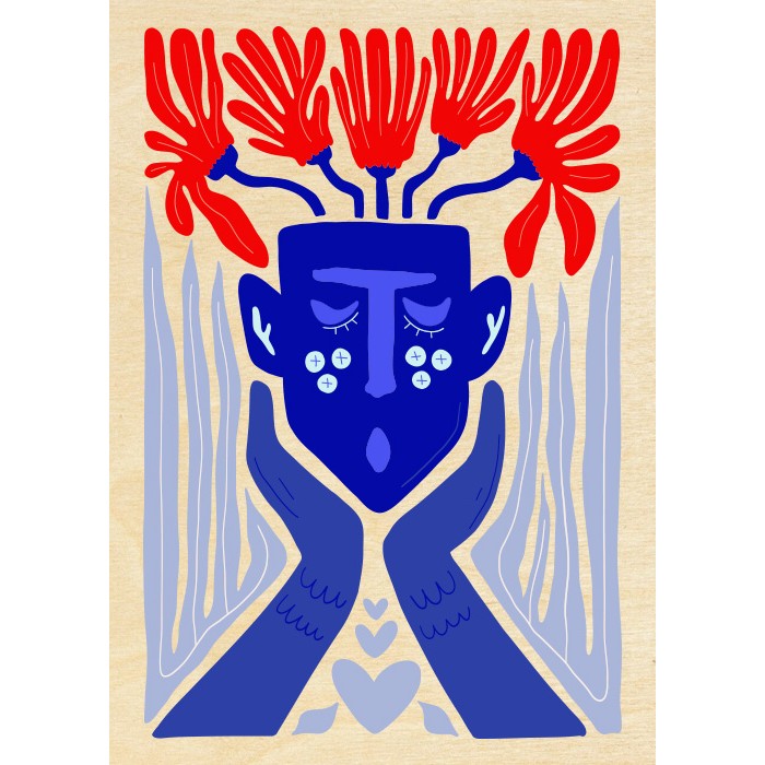 Πίνακας Κόντρα Πλακέ Art - Blue Art Πίνακας Κόντρα Πλακέ Art - Blue Art
