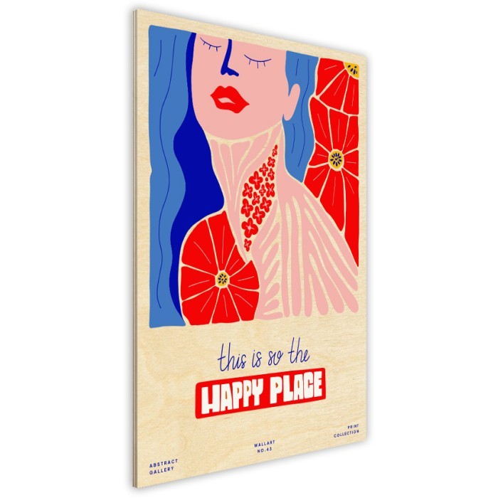 Πίνακας Κόντρα Πλακέ Art πλάι - Happy Place Πίνακας Κόντρα Πλακέ Art πλάι - Happy Place