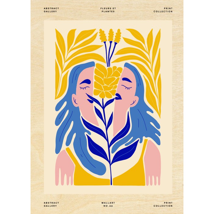 Πίνακας Κόντρα Πλακέ Art - Half-cutted Abstract Woman Πίνακας Κόντρα Πλακέ Art - Half-cutted Abstract Woman