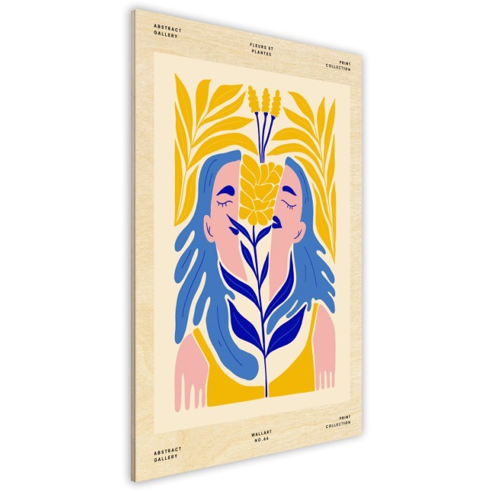 Πίνακας Κόντρα Πλακέ Art πλάι - Half-cutted Abstract Woman Πίνακας Κόντρα Πλακέ Art πλάι - Half-cutted Abstract Woman