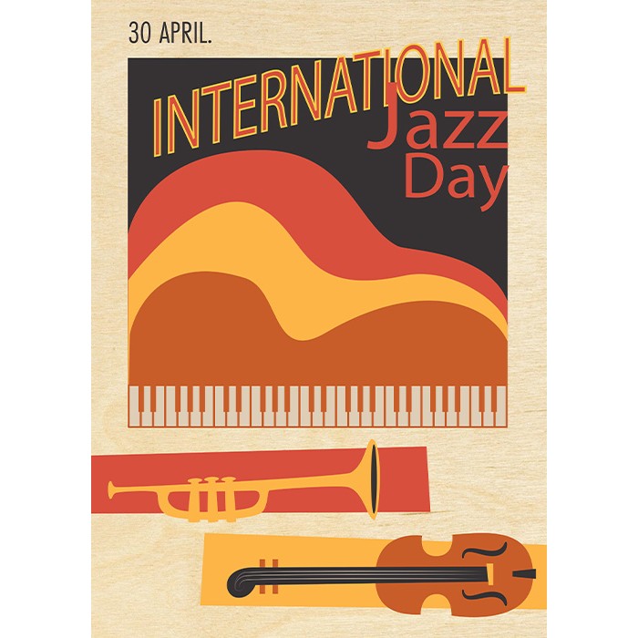 Πίνακας Κόντρα Πλακέ Vintage - Jazz Πίνακας Κόντρα Πλακέ Vintage - Jazz