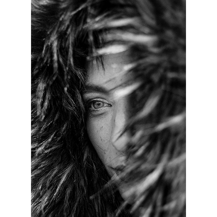 Πίνακας Κόντρα Πλακέ Black n' White - Nostalgic Woman
