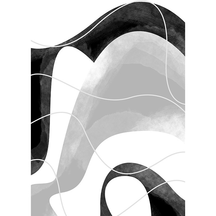 Πίνακας Κόντρα Πλακέ Black n' White - Modern Art