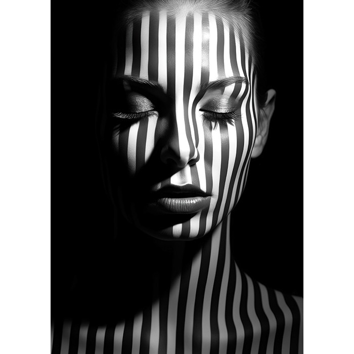 Πίνακας Κόντρα Πλακέ Black n' White - Black & White Woman