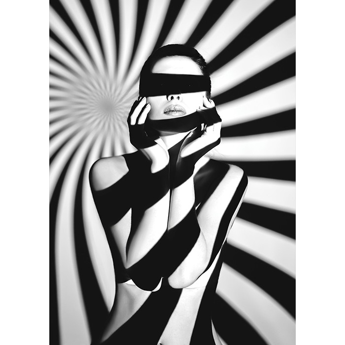 Πίνακας Κόντρα Πλακέ Black n' White - Naked