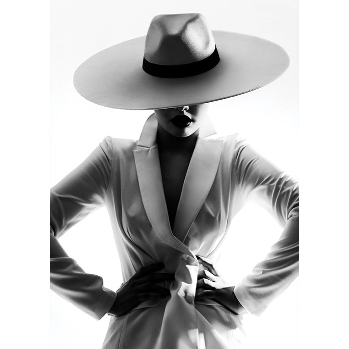 Πίνακας Κόντρα Πλακέ Black n' White - Icon