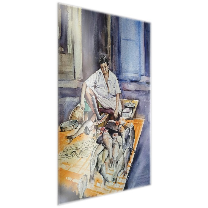 Πίνακας σε Plexiglass Ζωγραφική πλάι - Fisherman Πίνακας σε Plexiglass Ζωγραφική πλάι - Fisherman