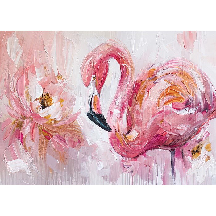 Πίνακας σε Plexiglass Ζωγραφική - Flamingo Πίνακας σε Plexiglass Ζωγραφική - Flamingo