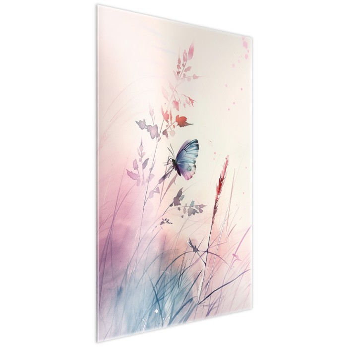 Πίνακας σε Plexiglass Ζωγραφική πλάι - Romantic Butterfly