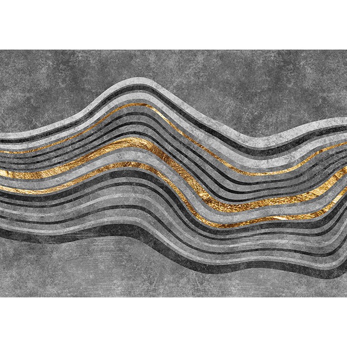 Πίνακας σε Plexiglass Abstract - Blue Gold Pattern