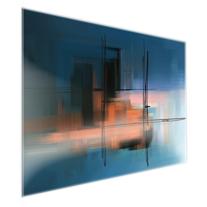 Πίνακας σε Plexiglass Abstract πλάι - Blue Abstract Paint Πίνακας σε Plexiglass Abstract πλάι - Blue Abstract Paint