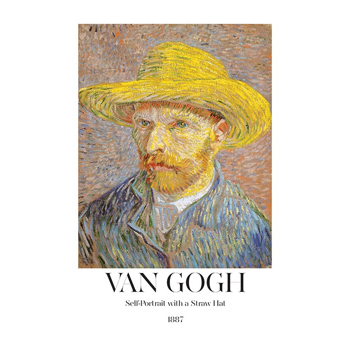 Πίνακας σε Plexiglass Ζωγράφοι - Self-Portrait With Straw Hat