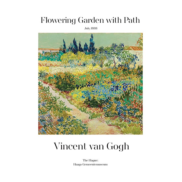 Πίνακας σε Plexiglass Ζωγράφοι - Flowering Garden With Path Πίνακας σε Plexiglass Ζωγράφοι - Flowering Garden With Path