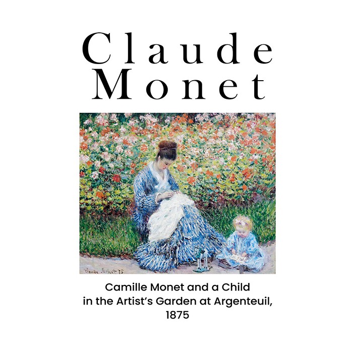 Πίνακας σε Plexiglass Ζωγράφοι - Camile Monet and a Child