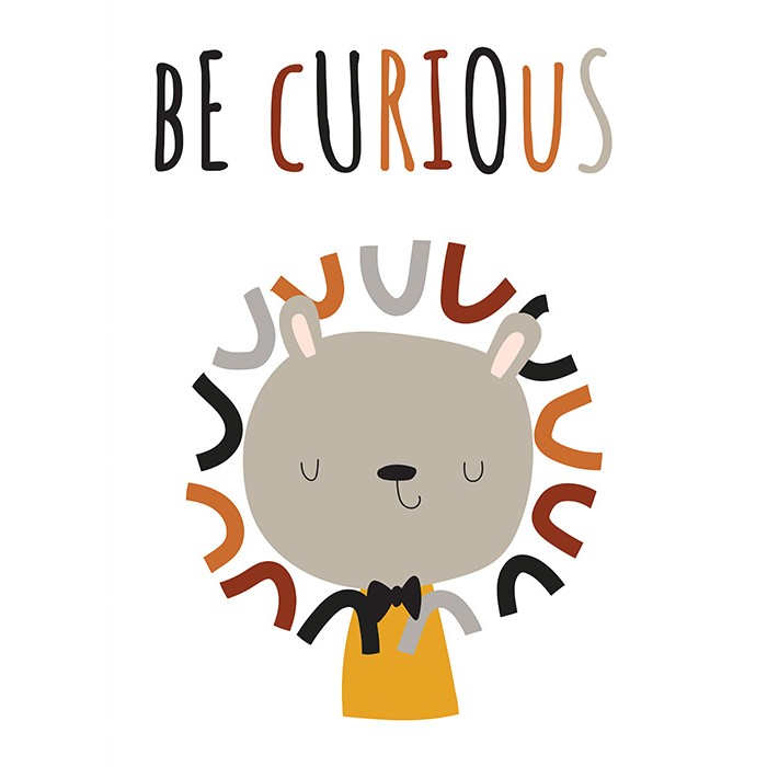 Πίνακας σε Plexiglass Παιδικά - Curious Lion Πίνακας σε Plexiglass Παιδικά - Curious Lion