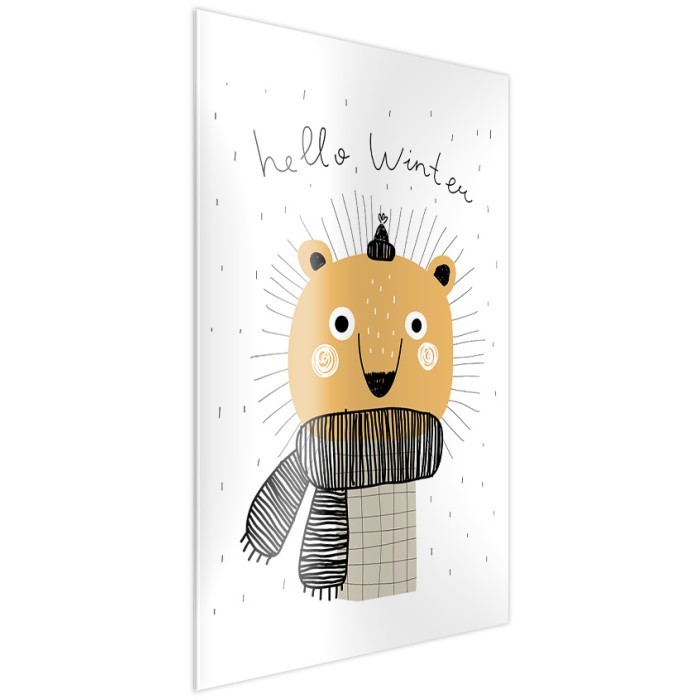 Πίνακας σε Plexiglass Παιδικά πλάι - Hello Winter Πίνακας σε Plexiglass Παιδικά πλάι - Hello Winter