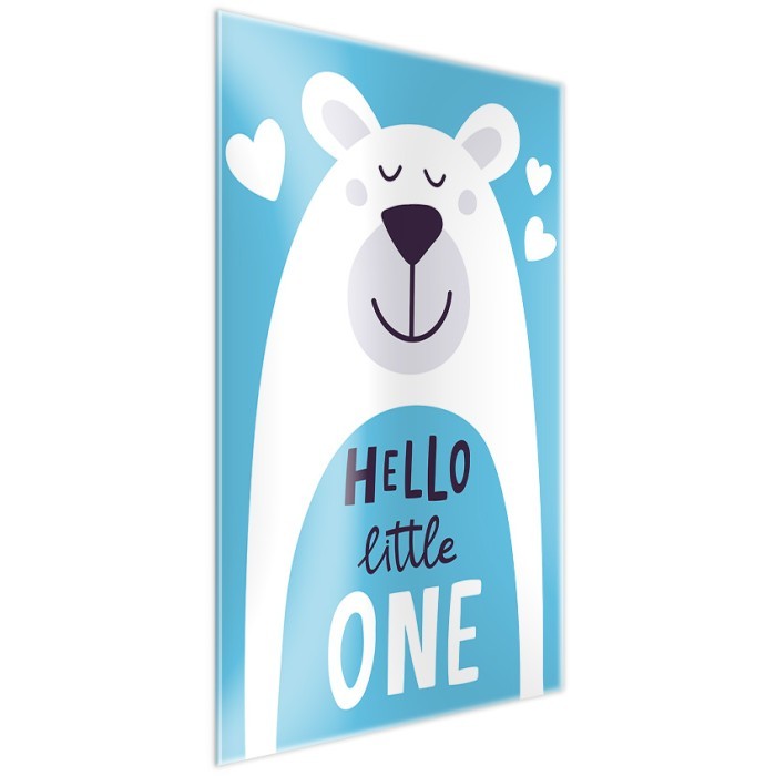 Πίνακας σε Plexiglass Παιδικά πλάι - Hello Little Bear Πίνακας σε Plexiglass Παιδικά πλάι - Hello Little Bear