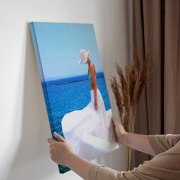 Πίνακας σε καμβά για την διακόσμηση τοίχου Με θέα την θάλασσα