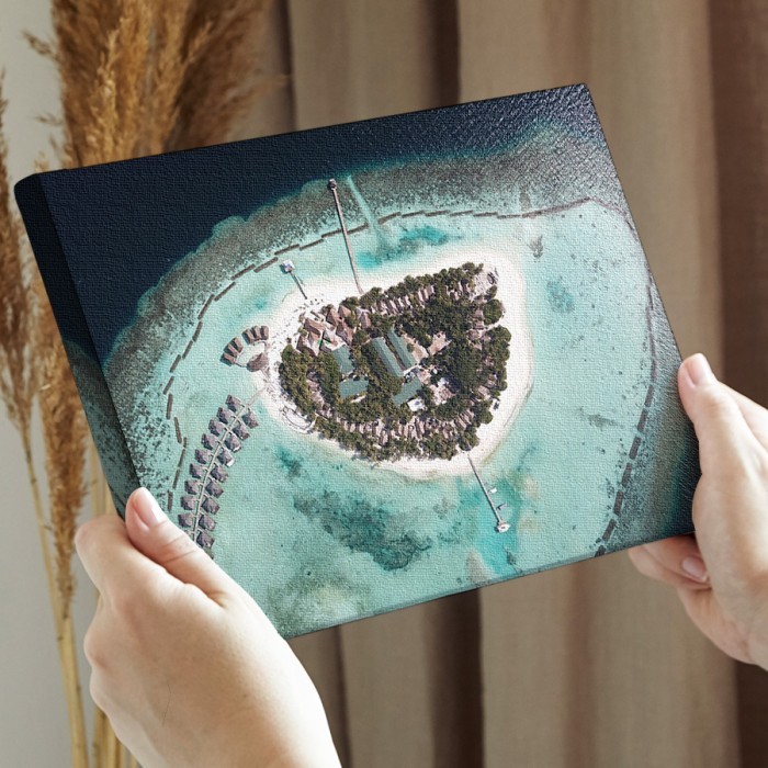Νησί στις Μαλβίδες σε Πίνακα σε καμβά για την διακόσμηση τοίχου