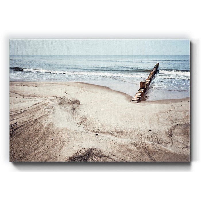 Αμμώδης παραλία σε Πίνακα σε καμβά