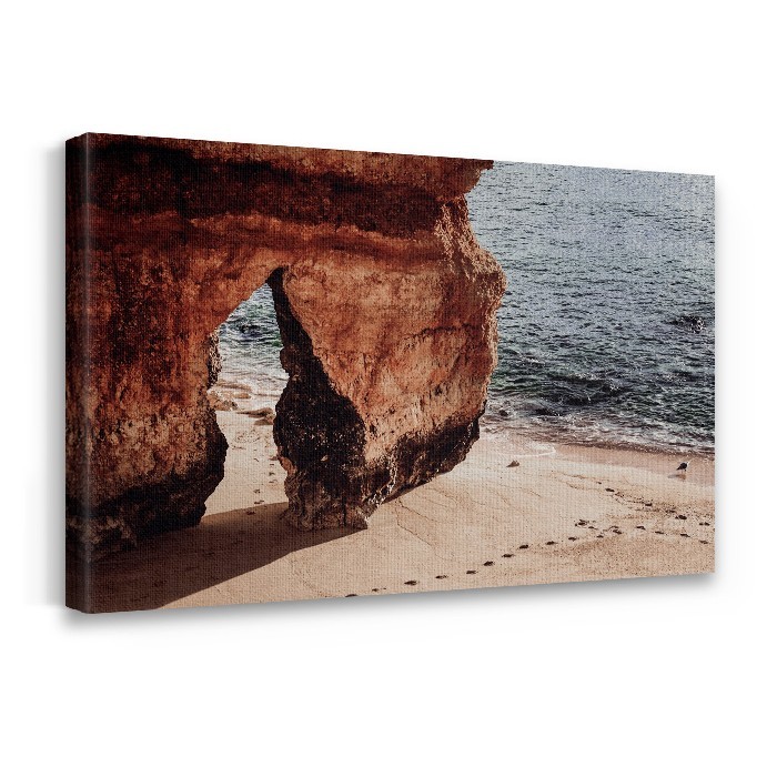 Βράχοι στην παραλία σε Πίνακα σε καμβά με τελάρο