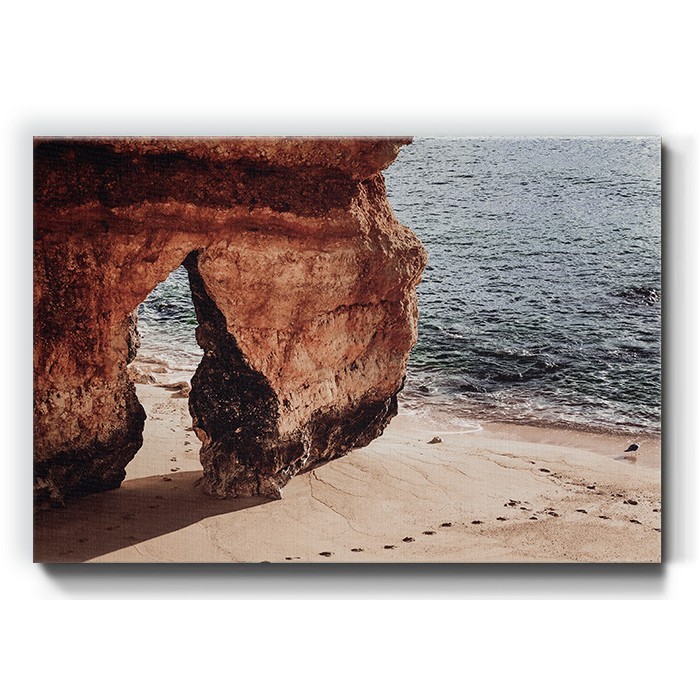 Βράχοι στην παραλία σε Πίνακα σε καμβά