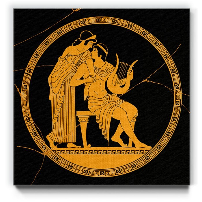 Πίνακας σε καμβά – Μυθολογικό ελληνικό σχέδιο