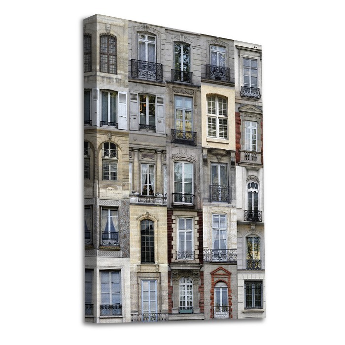 Πίνακας σε καμβά με τελάρο – Παράθυρα του Παρισιού