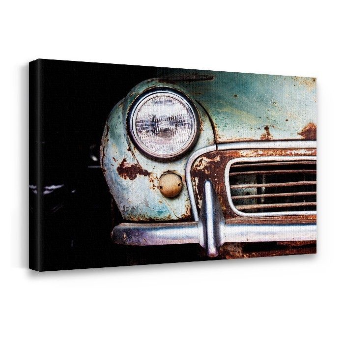 Πίνακας σε καμβά με τελάρο – Προβολέας vintage αυτοκινήτου
