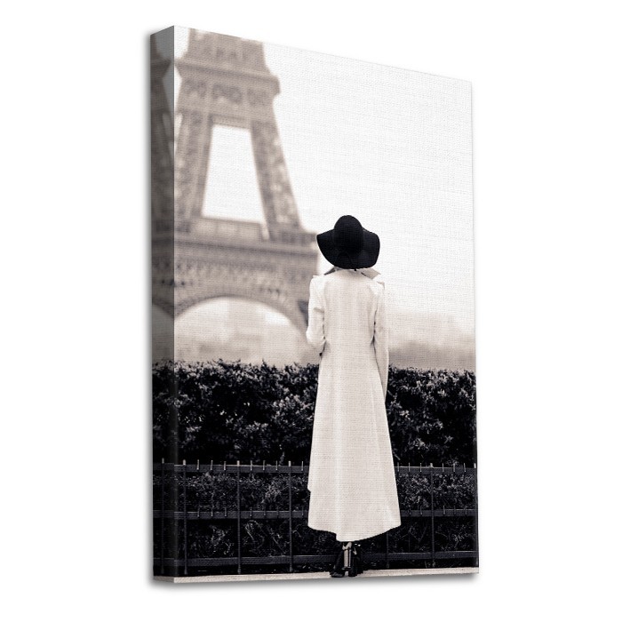 Πίνακας σε καμβά με τελάρο – Γυναίκα στο Παρίσι