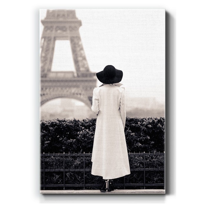 Πίνακας σε καμβά – Γυναίκα στο Παρίσι