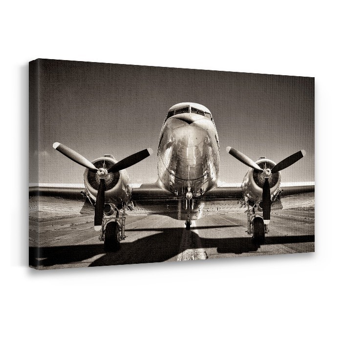 Πίνακας σε καμβά με τελάρο – Vintage αεροπλάνο