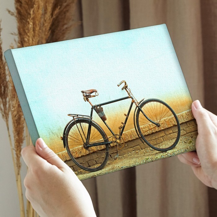 Πίνακας σε καμβά διακόσμηση τοίχου – Vintage ποδήλατο