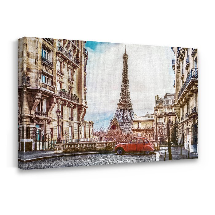 Πίνακας σε καμβά με τελάρο – Δρόμος στο Παρίσι