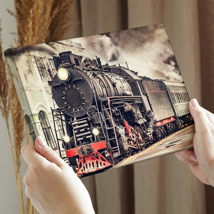Πίνακας σε καμβά διακόσμηση τοίχου – Vintage τρένο
