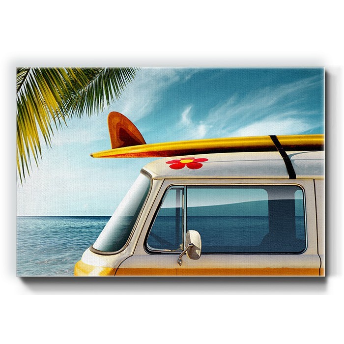 Πίνακας σε καμβά – Πολύχρωμο Vintage van