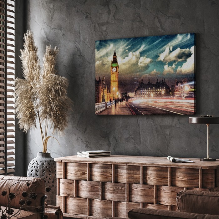 Πίνακας σε καμβά για το σαλόνι – Ρολόι του Big Ben