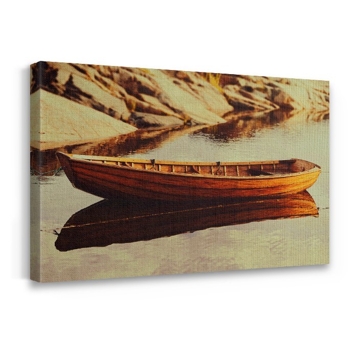 Πίνακας σε καμβά με τελάρο – Vintage σκάφος κωπηλασίας