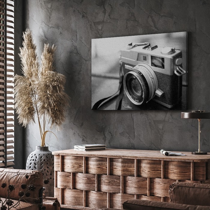 Πίνακας σε καμβά για το σαλόνι – Vintage φωτογραφική μηχανή