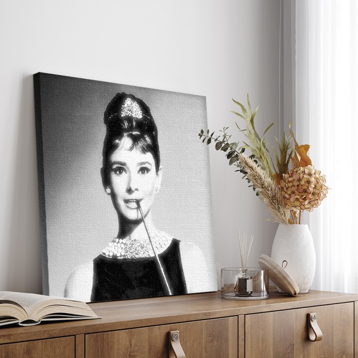 Πίνακας σε καμβά για το δωμάτιο – Audrey Hepburn
