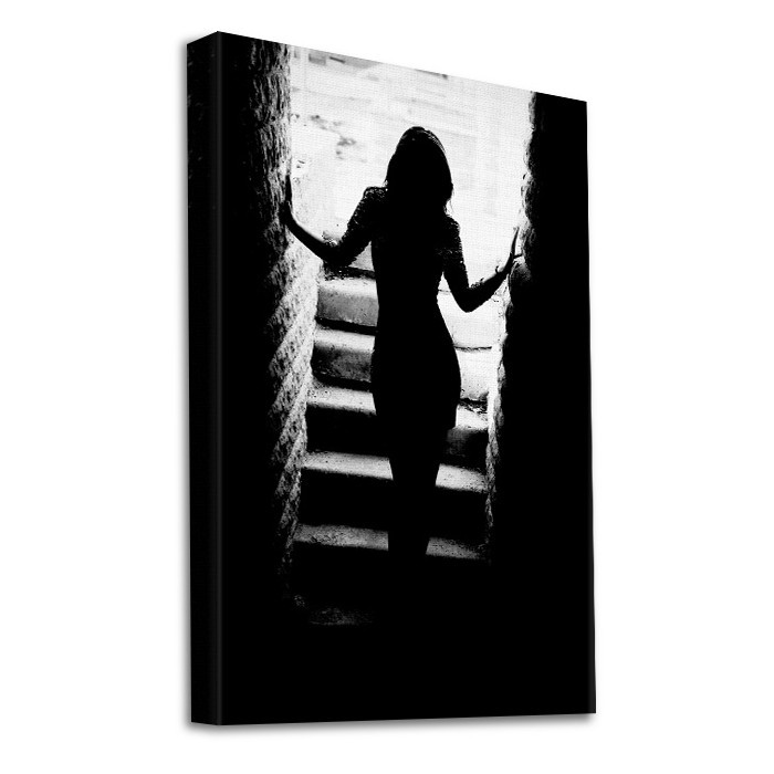 Πίνακας σε καμβά με τελάρο – Γυναίκα στις σκάλες